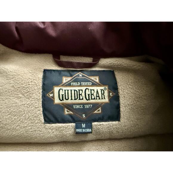 Field Tested Guide Gear Puffer Vest Size‎ M Outdoors Camping Hiking, Maroon EUC - Picture 9 of 11